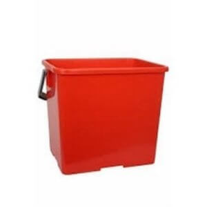 Seau pour chariot 6L rouge
