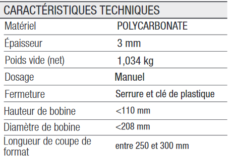 TECHNISCHE EIGENSCHAPPEN Dispensers Toiletpapier