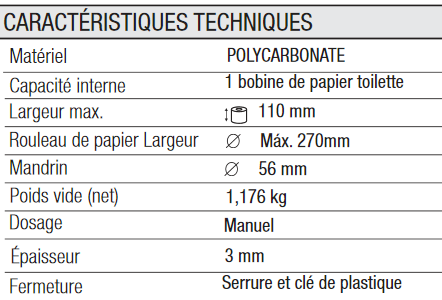 Distributeur papier hygienique star