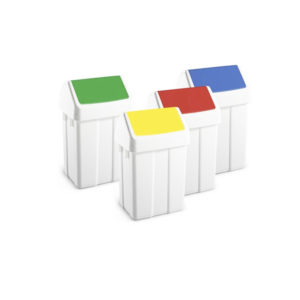 Poubelle avec couvercle basculant 25L Coloris
