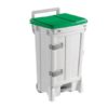 poubelles a pedale et couvercle colore pb 1501