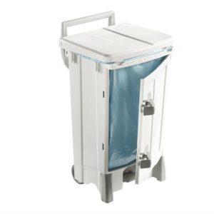 poubelles a pedale et couvercle colore pb 1501 wit