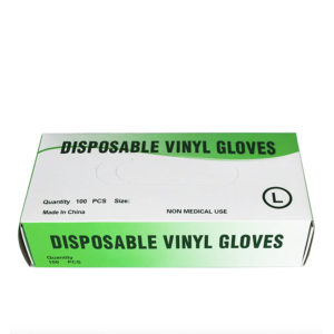 Gants Vinyl Non Poudré L Transparent boite 100