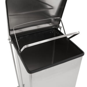 Poubelle inox 45L 1