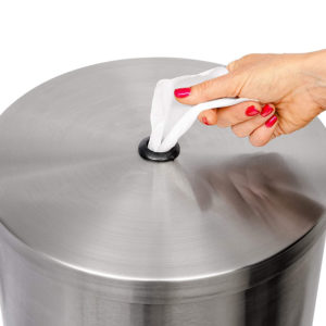 Distributeur et Poubelle Tout en Un Dreumex Acier Inoxydable Pour les 800 lingettes III