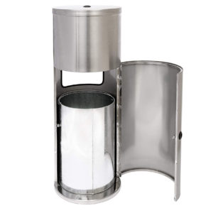 Distributeur et Poubelle Tout en Un Dreumex Acier Inoxydable Pour les 800 lingettes IIIIII