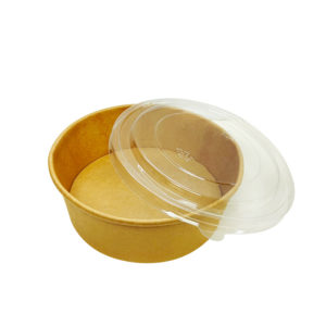 Couvercles Saladiers Kraft PET