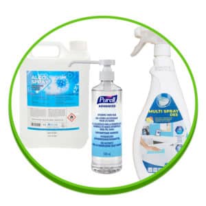 Désinfectants mains et surfaces